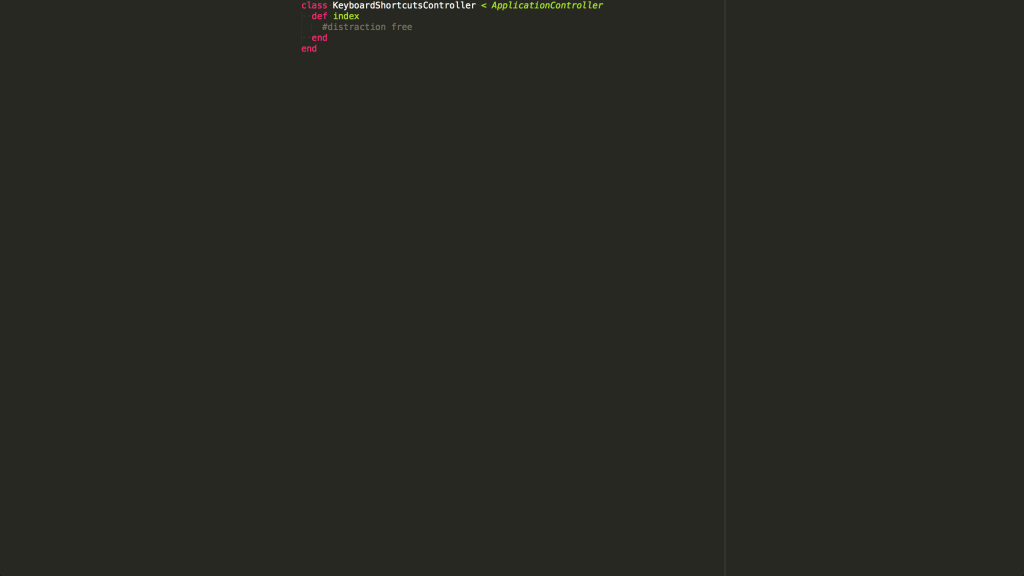 Distraction Free Mode