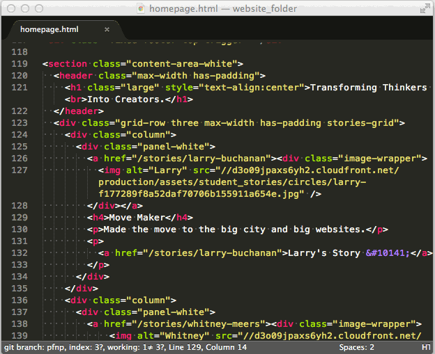 Select code with simliar indentation